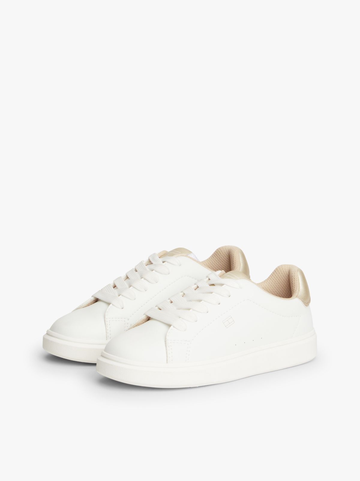 Tonal Flag Two-Tone Trainers — White