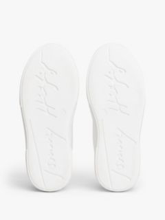 Flag Charm Metallic Trainers — White 5