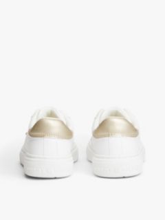 Metallic Flag Slip-On Trainers — White 4