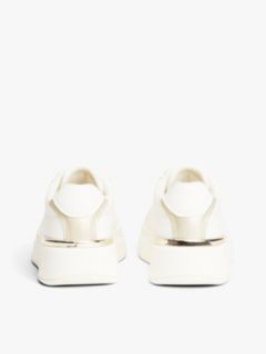 TH Monogram Plaque Platform Trainers — White 4