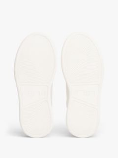 TH Monogram Plaque Platform Trainers — White 5