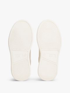 TH Monogram Metallic Heel Platform Trainers — Beige 5