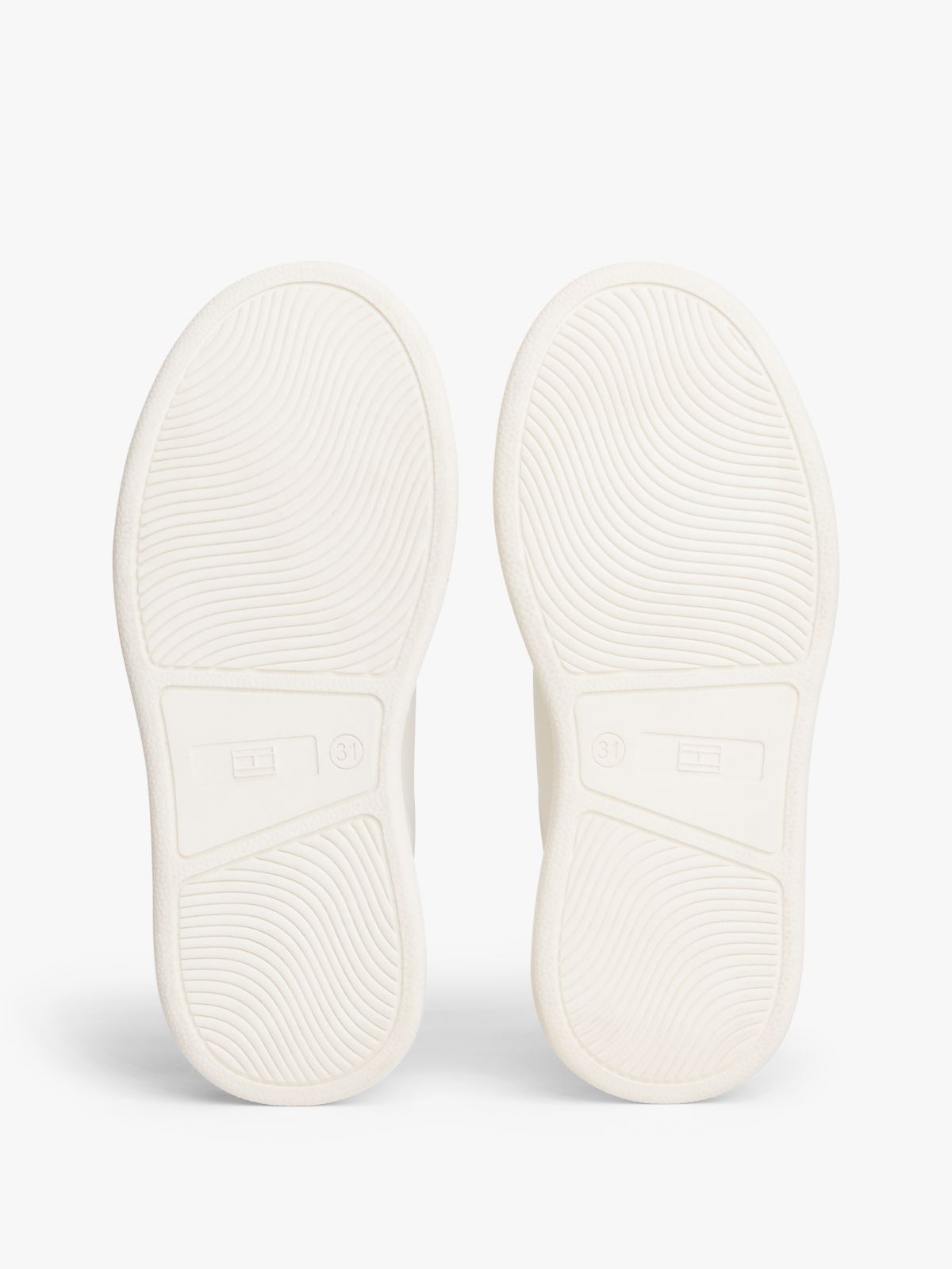 Leopard Print Laces Platform Trainers — White