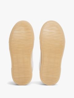 Contrast Heel Platform Trainers — White 5