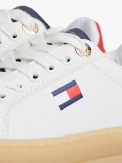 Contrast Heel Platform Trainers — White 6
