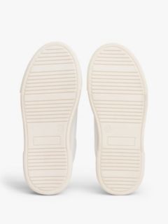 Contrast Heel Platform Trainers — White 5