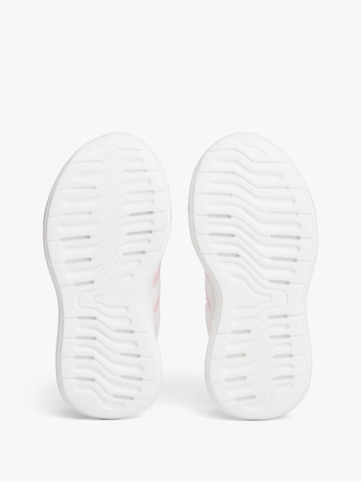 Logo Hook And Loop Trainers — White