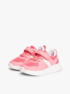 Logo Hook And Loop Trainers — Pink 2