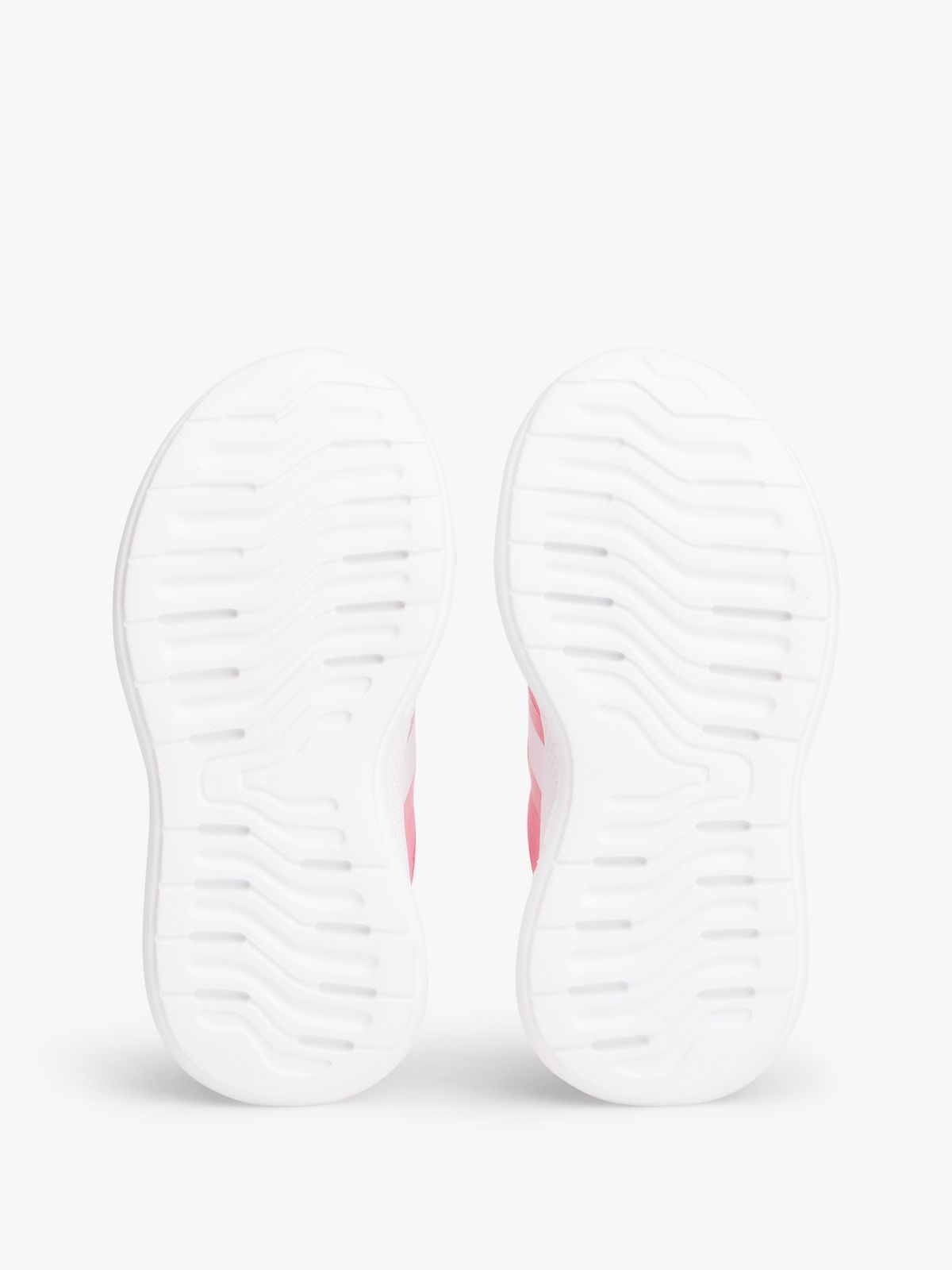 Logo Hook And Loop Trainers — Pink