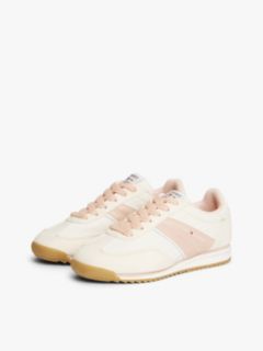 Logo Serrated Trainers — Beige 2