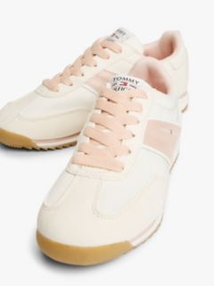 Logo Serrated Trainers — Beige 6