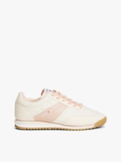 Logo Serrated Trainers — Beige 1