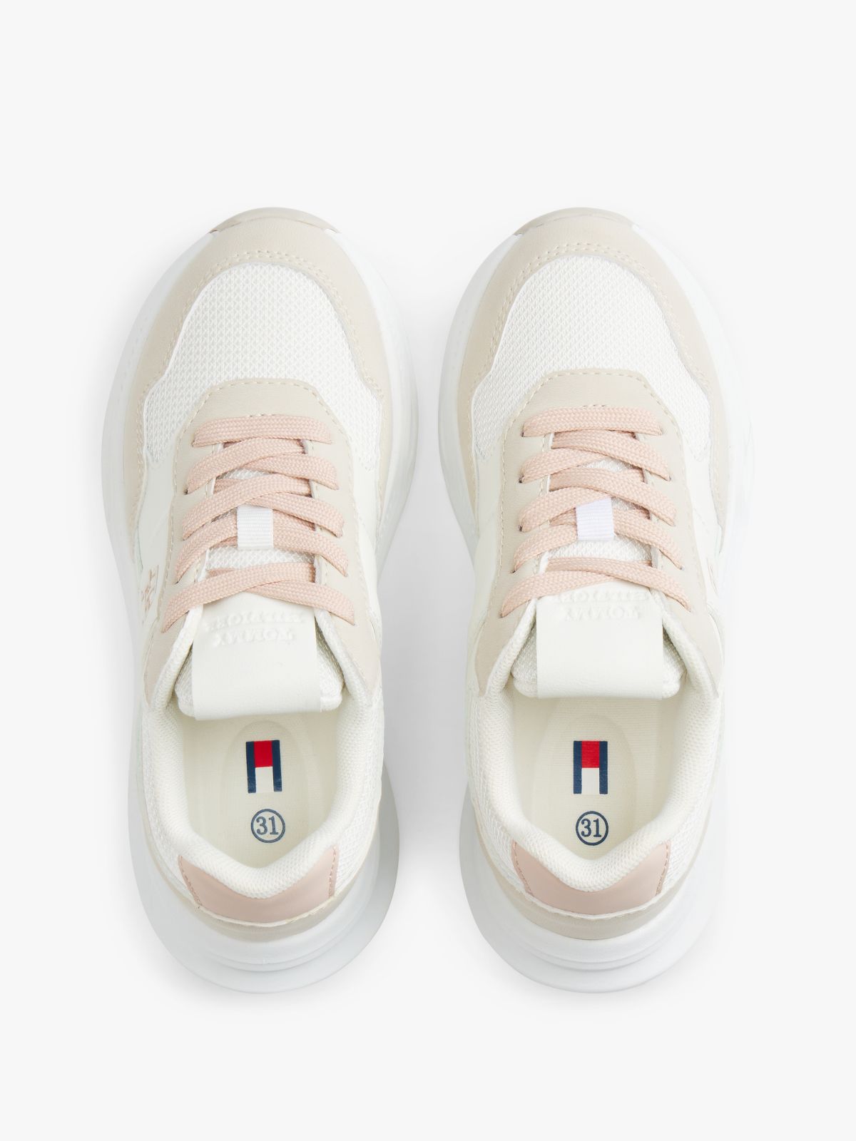 TH Monogram Chunky Trainers — White