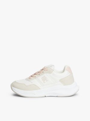 white th monogram chunky trainers for girls tommy hilfiger