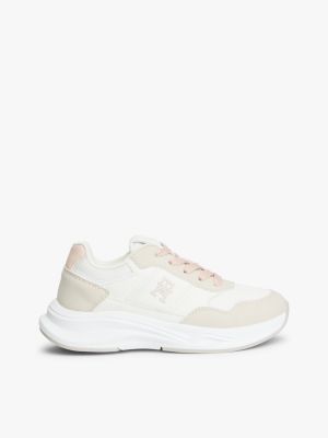 white th monogram chunky trainers for girls tommy hilfiger