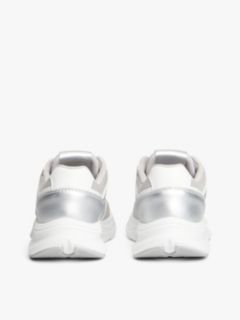 TH Monogram Metallic Chunky Trainers — Silver 4