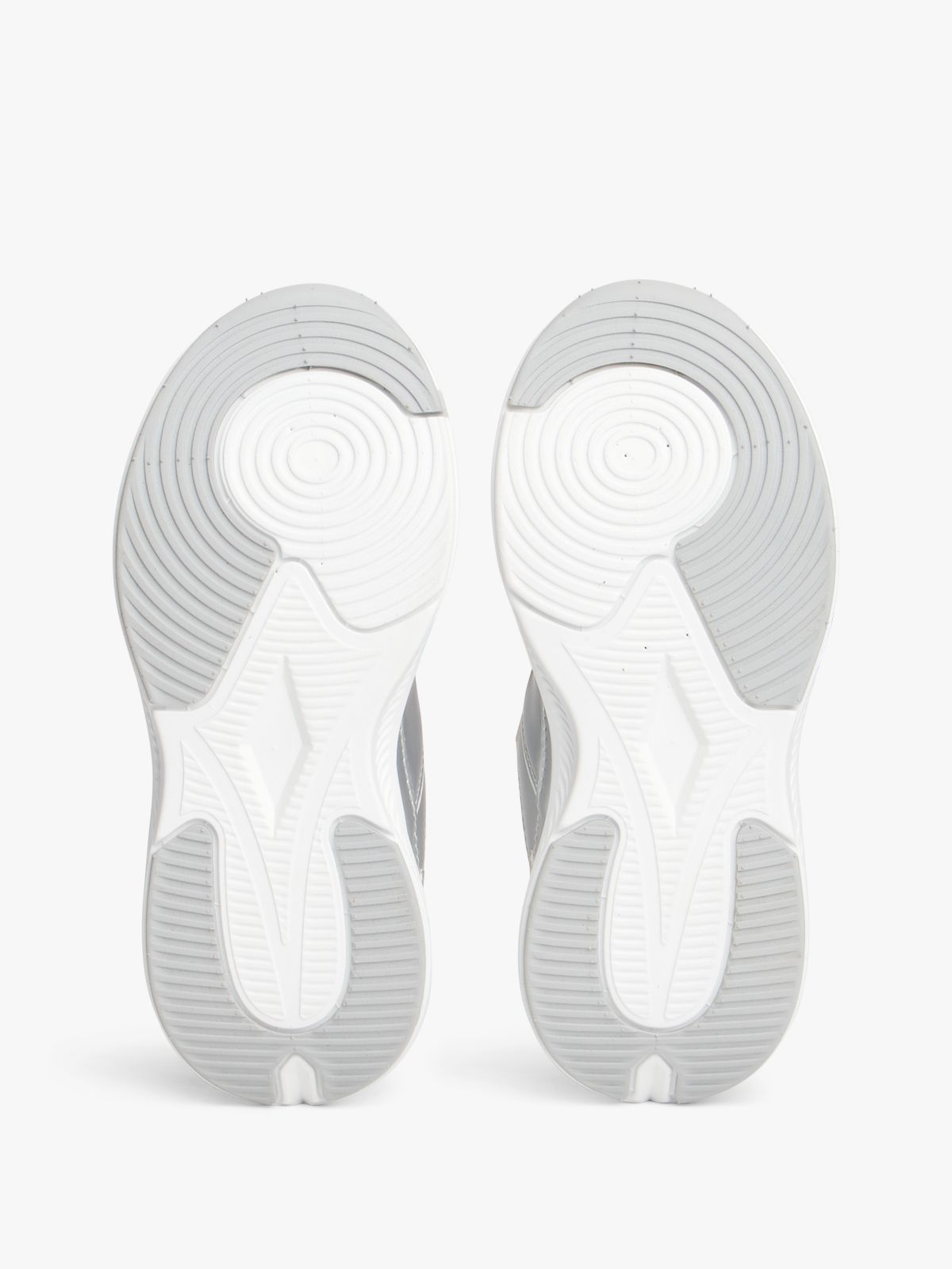 TH Monogram Metallic Chunky Trainers — Silver