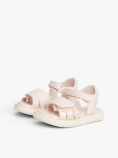 TH Monogram Hook And Loop Sandals — Pink 2