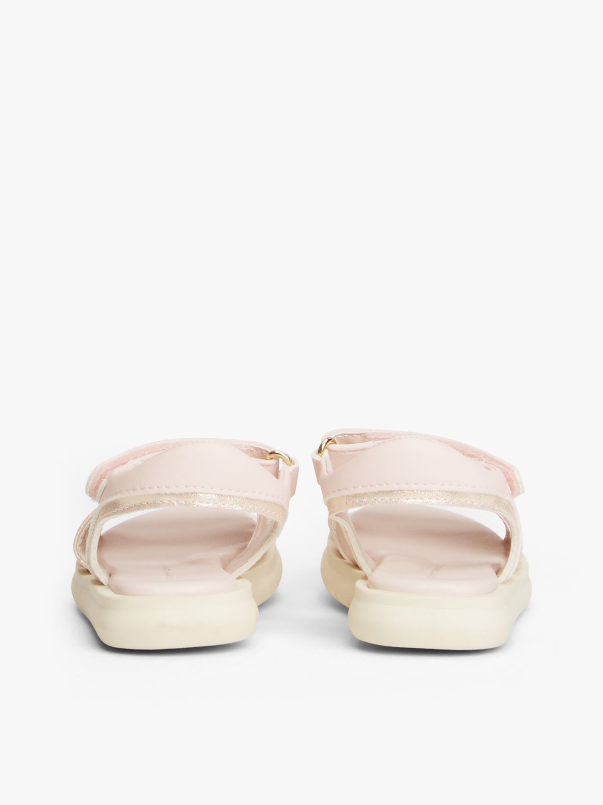 TH Monogram Hook And Loop Sandals — Pink