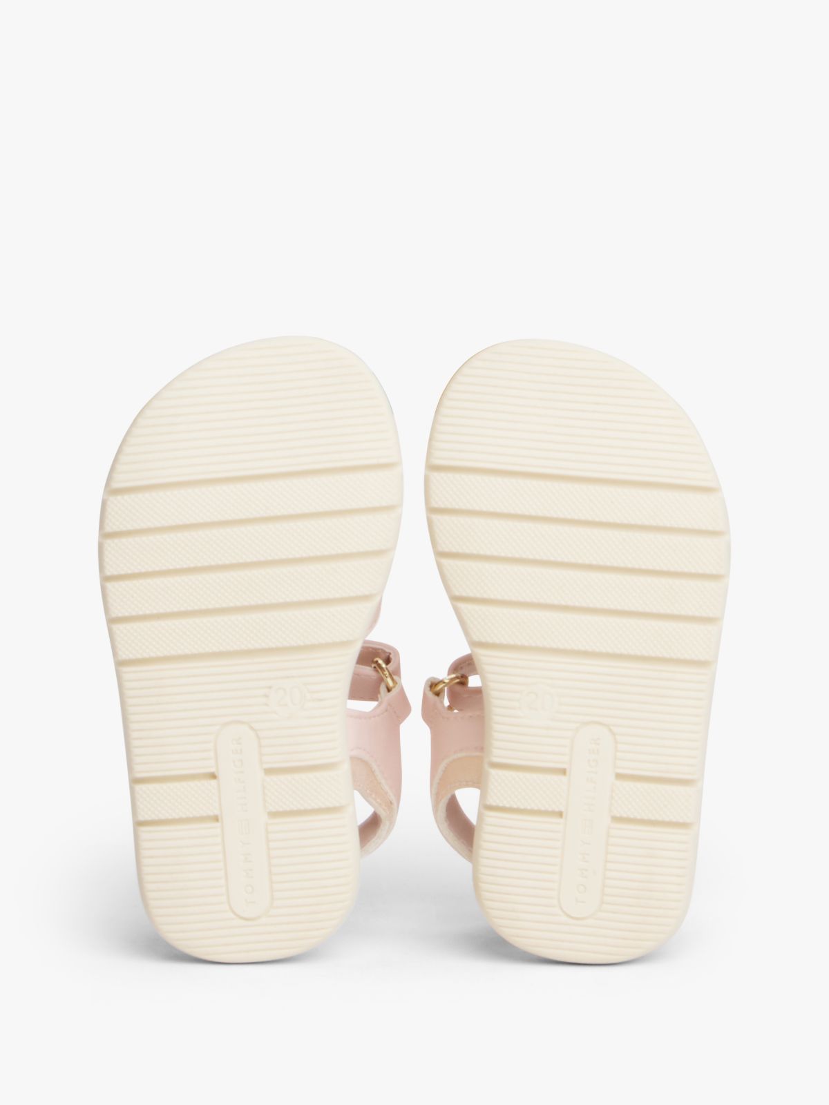 TH Monogram Hook And Loop Sandals — Pink