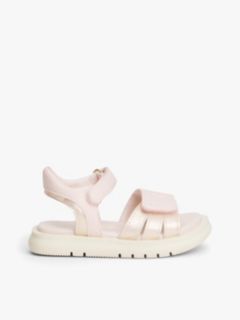 TH Monogram Hook And Loop Sandals — Pink 1