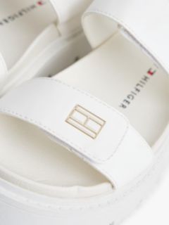 Chunky Cleat Hook And Loop Sandals — White 6