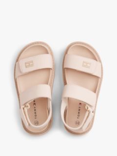 Chunky Cleat Hook And Loop Sandals — Pink 3