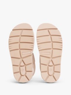 Chunky Cleat Hook And Loop Sandals — Pink 5