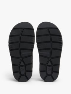 Chunky Cleat Hook And Loop Sandals — Black 5