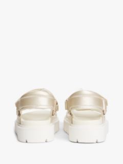 Metallic Cleat Hook And Loop Sandals — Gold 4