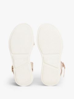 TH Monogram Strap Metallic Trim Sandals — Pink 5