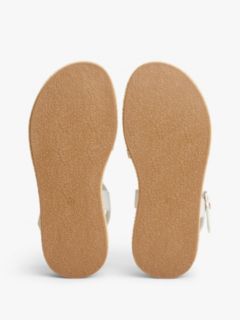 Jute TH Monogram Platform Sandals — White 5