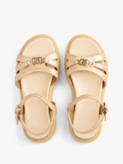 Jute TH Monogram Shiny Sandals — Gold 3