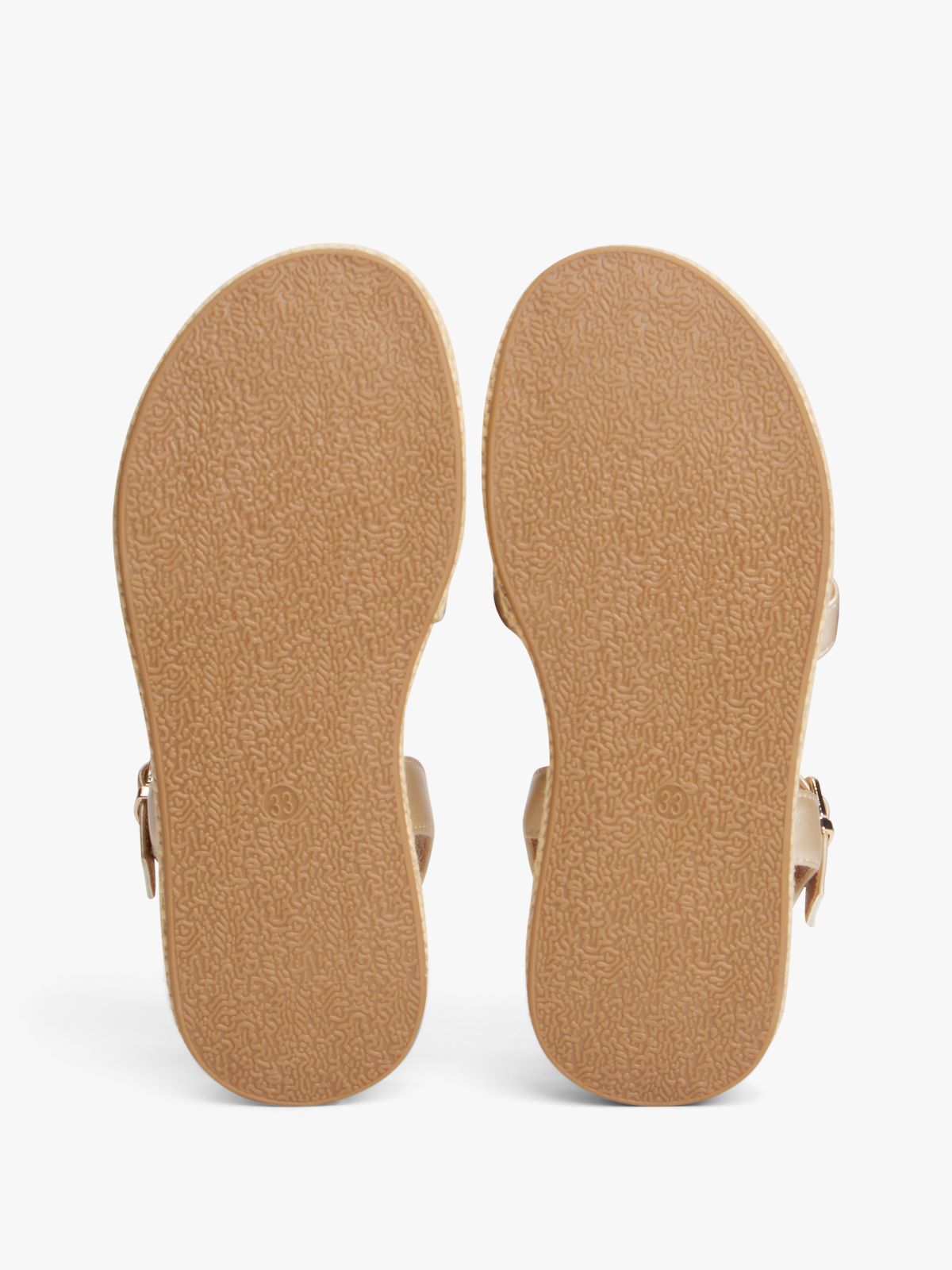 Jute TH Monogram Shiny Sandals — Gold