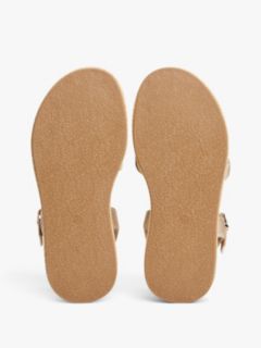 Jute TH Monogram Shiny Sandals — Gold 5