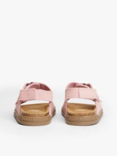 Suede Hook And Loop Sandals — Pink 4