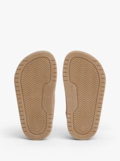 Suede Hook And Loop Sandals — Pink 5