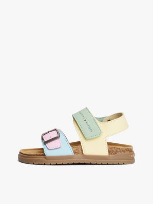 multi color block-sandale mit klettverschluss für mädchen - tommy hilfiger