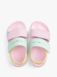 Logo Colour-Blocked Double Strap Sandals — Multi 3