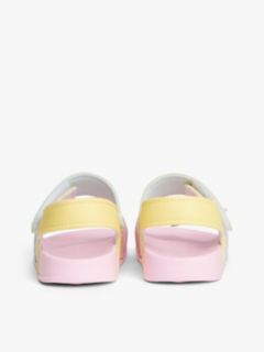 Logo Colour-Blocked Double Strap Sandals — Multi 4