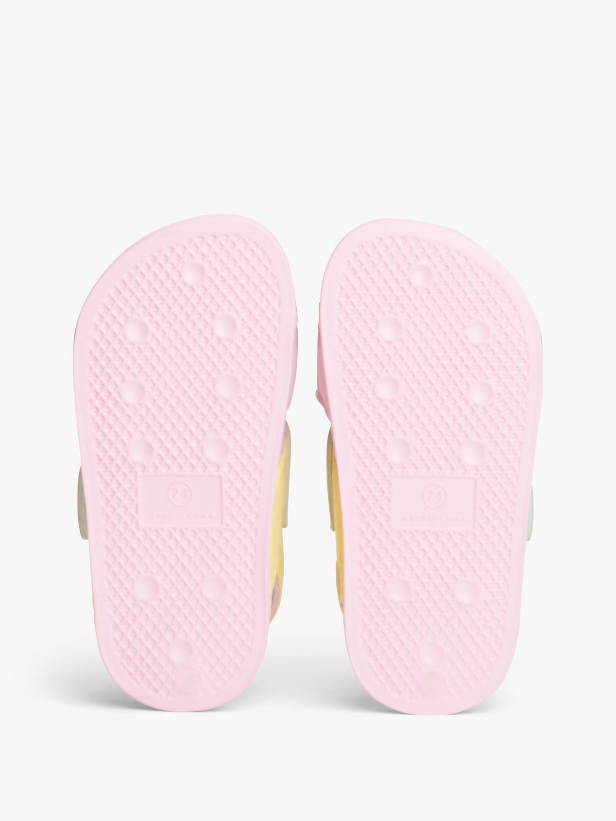 Logo Colour-Blocked Double Strap Sandals — Multi