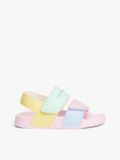 Logo Colour-Blocked Double Strap Sandals — Multi 1