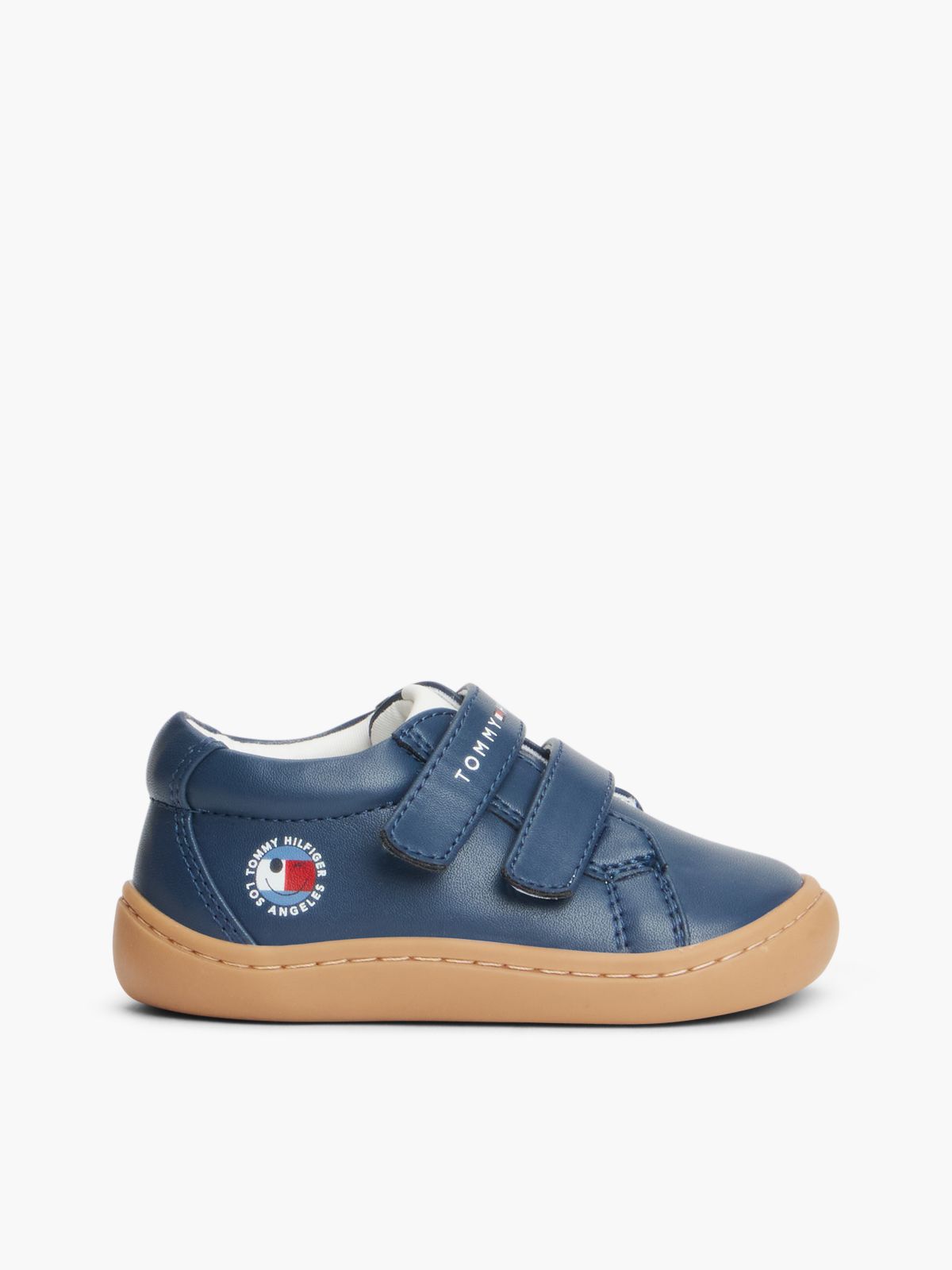Logo Graphic Mid-Top Trainers — Blue
