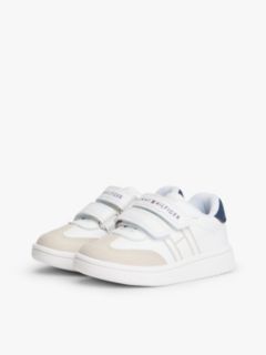 Tonal Flag Hook And Loop Trainers — Beige 2