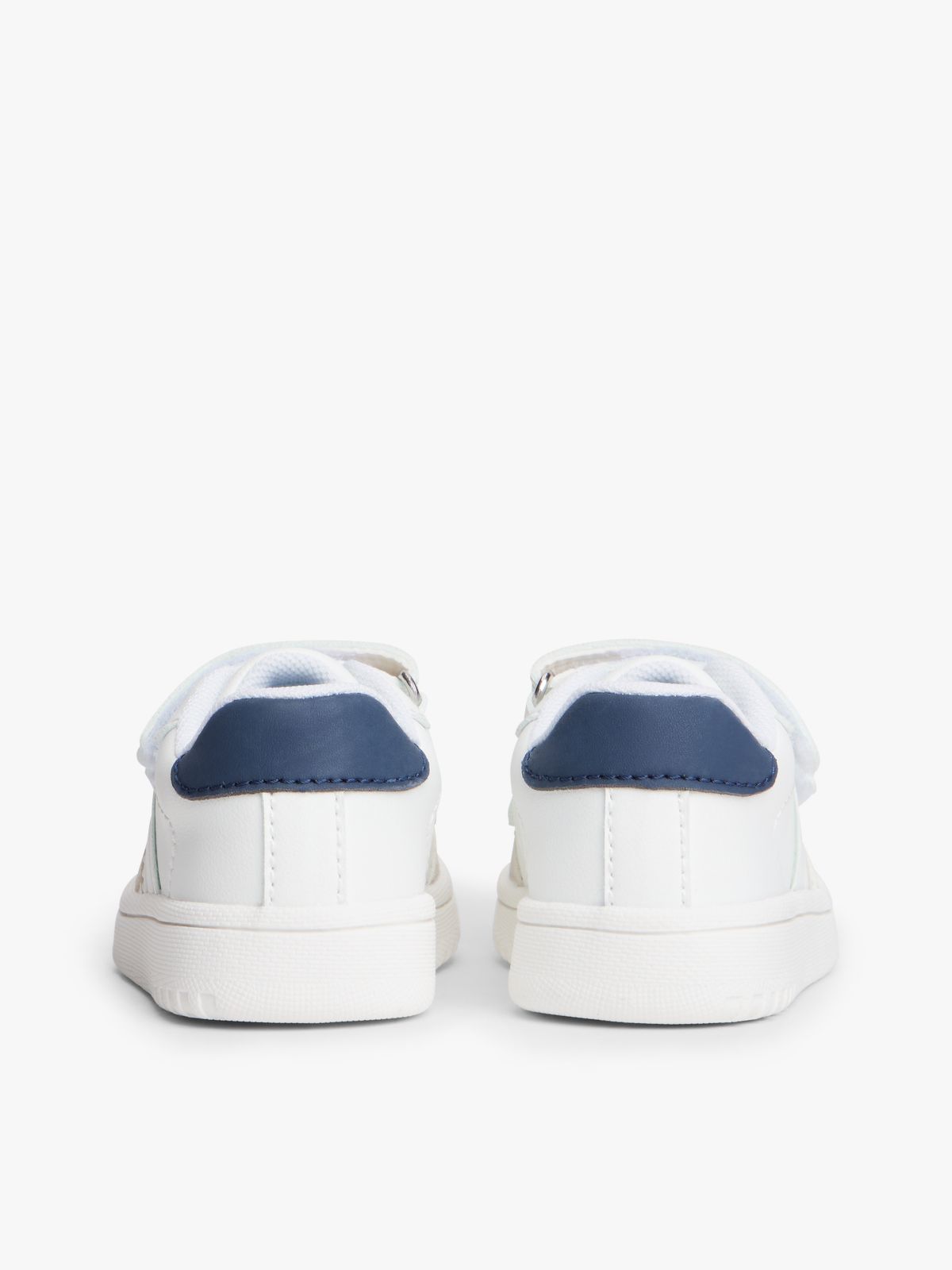 Tonal Flag Hook And Loop Trainers — Beige