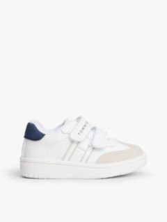 Tonal Flag Hook And Loop Trainers — Beige 1