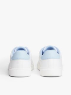 Flag Contrast Heel Trainers — White 4