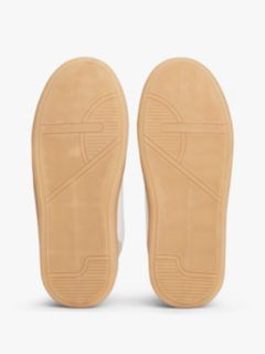 Flag Mixed Texture Trainers — Beige 5
