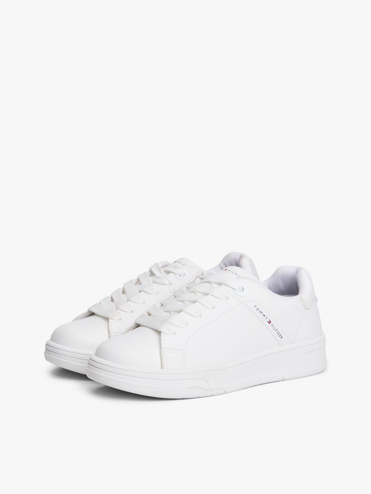 Logo Zip-Up Trainers — White