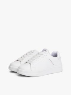 Logo Zip-Up Trainers — White 2